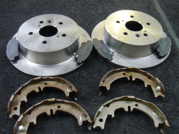 FOR PREVIA 2.4 2.0 CDX D4D BRAKE DISC BRAKE PADS REAR HANDBRAKE BRAKE SHOES