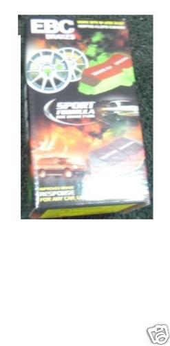 MG ZS ZT 160 180 BRAKE PADS EBC GREEN STUFF DP21193