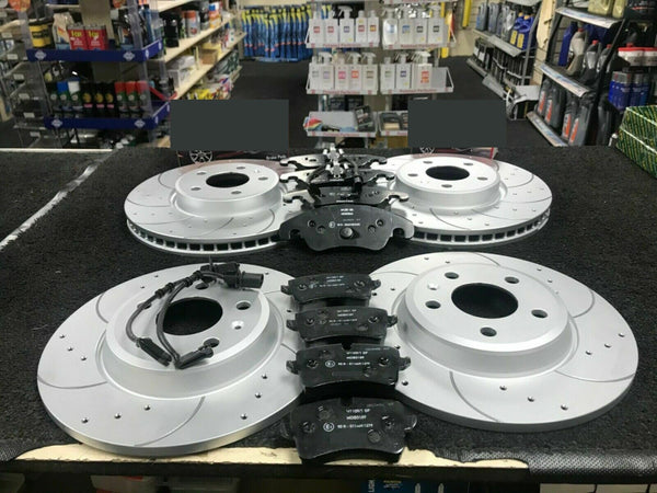 A7 TDI QUATTRO S LINE (MK1 (4G)) SE DRILLED GROOVED BRAKE DISCS PADS FRONT REAR