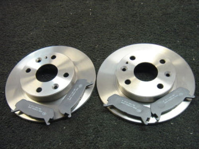 FOR MAZDA MX5 EUNOS 1.8 1998-2005 REAR BRAKE DISCS & PADS 251MM