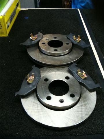SEAT AROSA  POLO LUPO FRONT BRAKE DISCS PADS VENTED