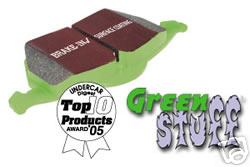 FOR MITSUBISHI SHOGUN WARRIOR SPORT EBC GREEN PADS REAR 