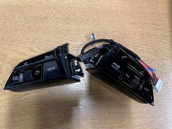 AUDI RS6 RS7 2020ON GLOSS BLACK MULTIFUNCTION BUTTONS STEERING WHEEL 4K0951523KV