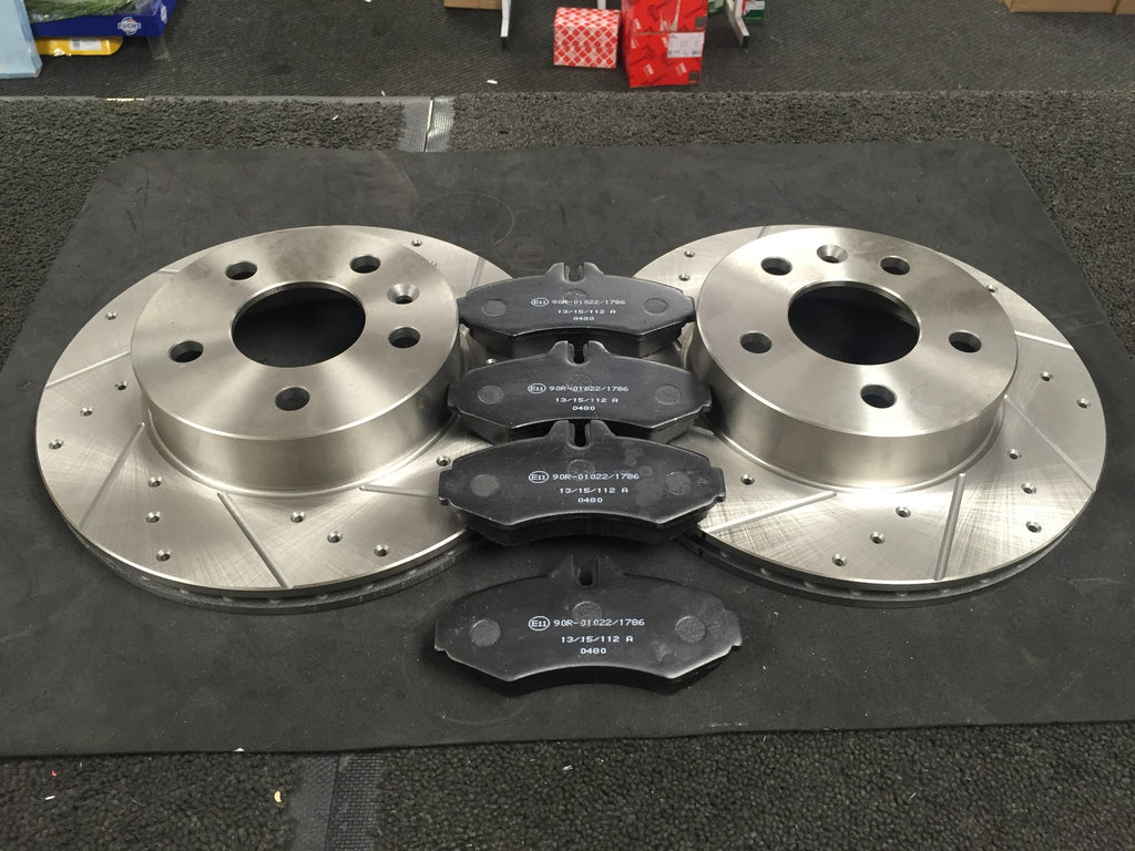 FORMERCEDES VITO VIANO V CLASS 2015ON PERFORMANCE DRILLED FRONT BKAKE DISC +PADS