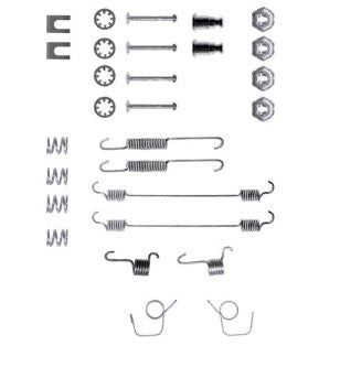 PEUGEOT 106 REAR BRAKE SHOE FITTING KIT 4 STUD WHEELS 
