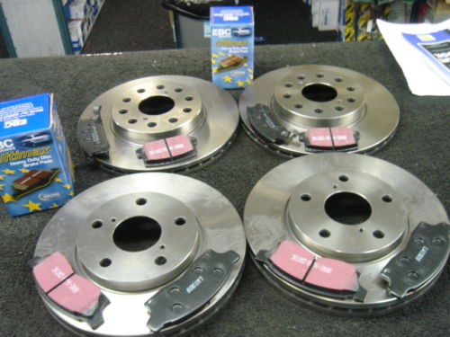 MR2 GT TURBO REV1 FRONT REAR BRAKE DISC EBC ULTIMAX PAD