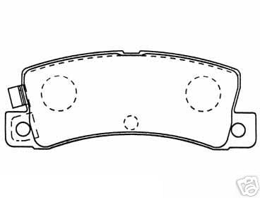 FOR TOYOTA COROLLA GTI AE82 AE92 BRAKE PADS REAR FULL SET