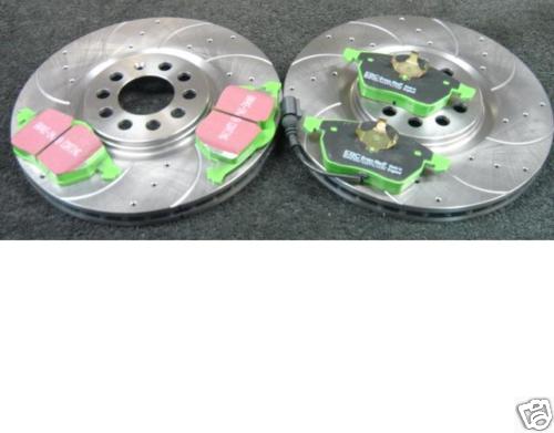 OCTAVIA VRS DRILLED GROOVED BRAKE DISC BRAKE PAD FRNT