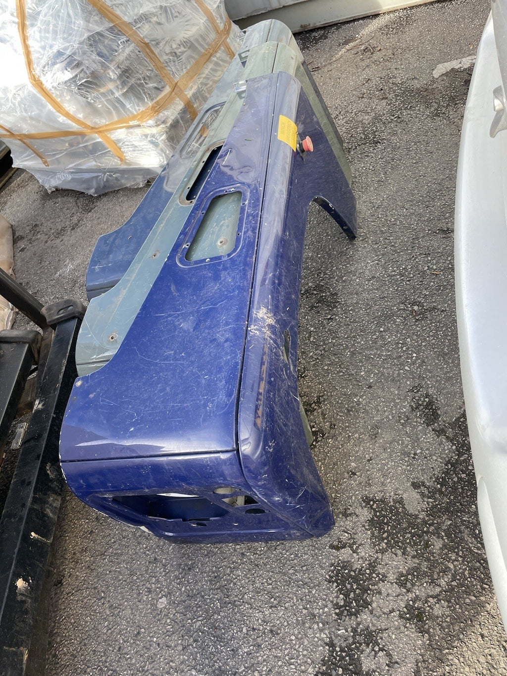 CLASSIC LAND ROVER DEFENDER 90 110 130 200 300TDi TD5 N/S LH SIDE WING USED BLUE
