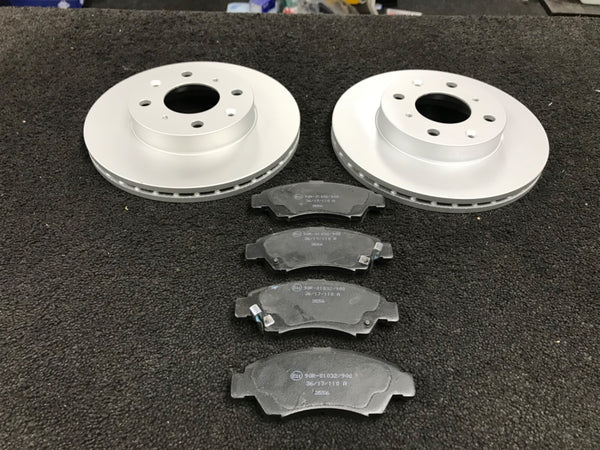 FOR HONDA CRX 1.5 VXi EG1 DELSOL DEL SOL VENTED BRAKE DISCS & PADS 240MM