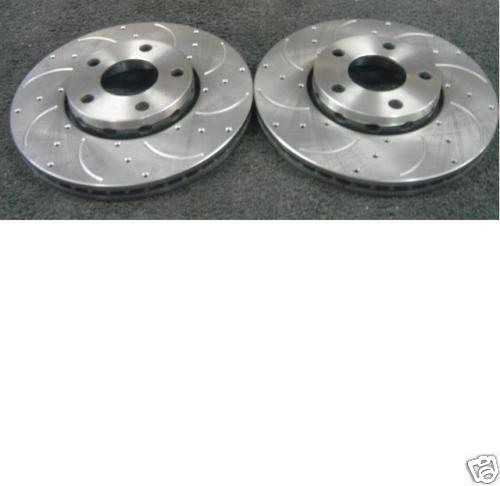 A6 1.9 2.5TD 2.0 2.4 2.6 DRILLED GROOVED BRAKE DISC FRT