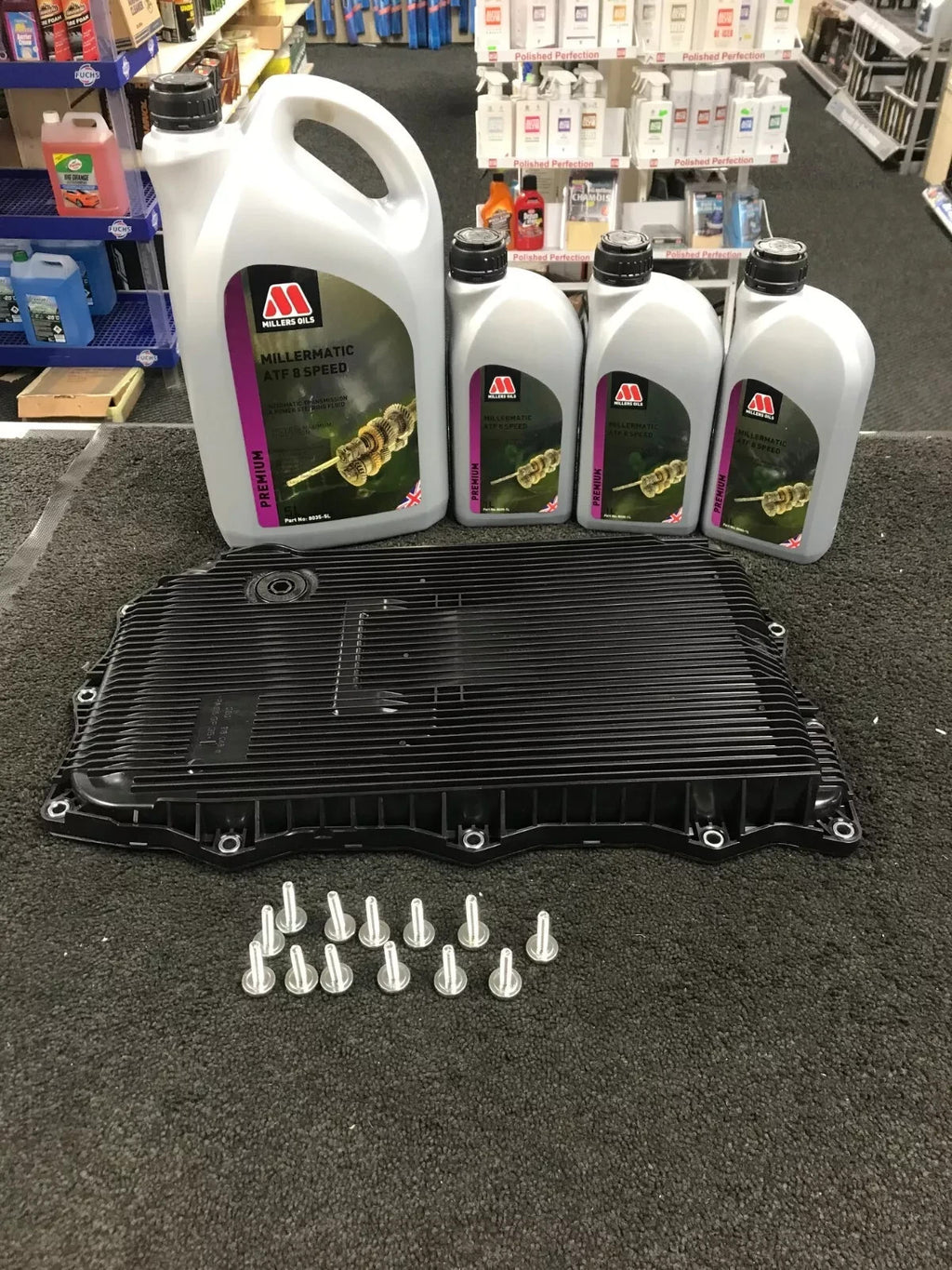 BMW 8 SPEED AUTOMATIC TRANSMISSION SUMP SERVICE KIT FILTER GASKET SEAL + OIL