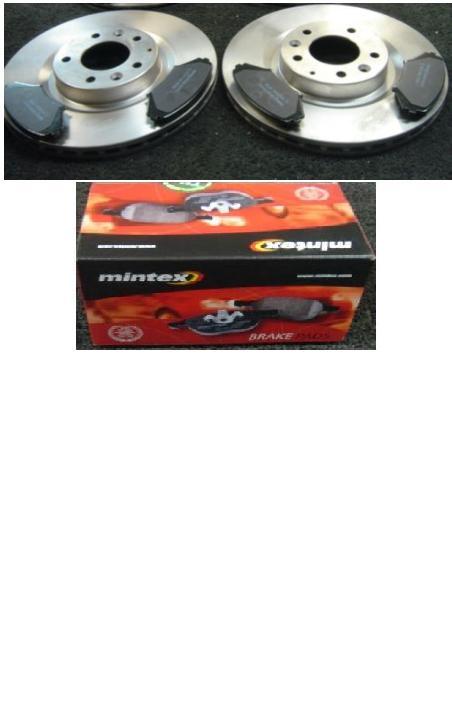 MAZDA RX8 2.6i 2003-2008 FRONT BRAKE DISC MINTEX BRAKE PADS SET