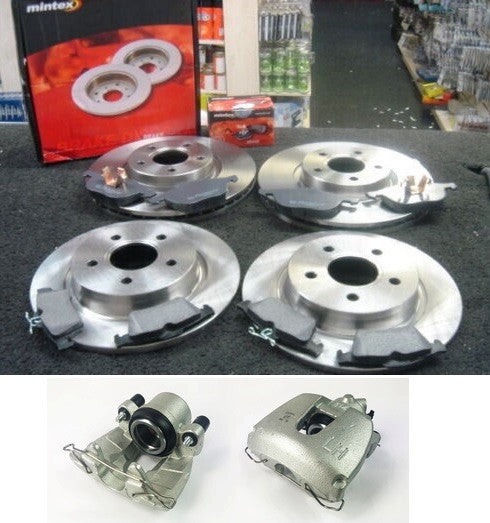 FOR V40 D2 R-DESIGN (MK3 (525)) BRAKE DISCS AND PADS FRONT REAR FRONT CALIPERS