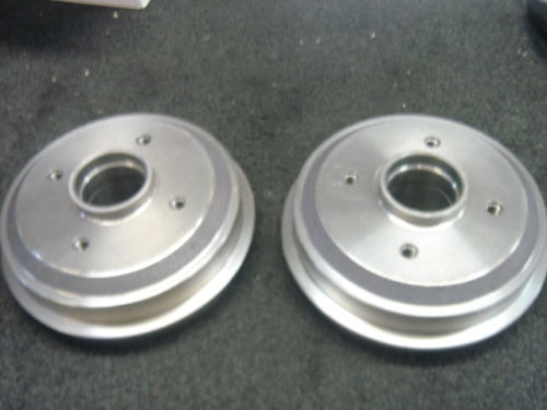 CITROEN SAXO PEUGEOT 106  REAR BRAKE DRUMS PAIR 4 STUD WITHOUT ABS