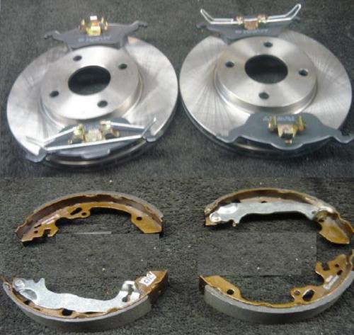 FORD FOCUS 98-04 FRONT BRAKE DISCS & PADS REAR SHOES