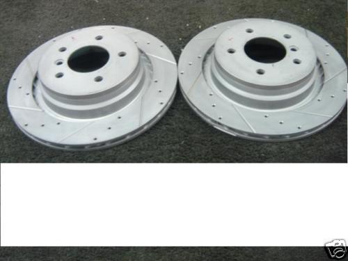 BMW M3 E36 3.0 3.2 Z3 3.2 REAR BRAKE DISCS PERFORMANCE DRILLED GROOVED 