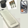 FOR TOYOTA AYGO 1.0 05-12 OIL AIR FILTER 3 DENSO PLUGS SYNTHETIC OIL SERVICE KIT