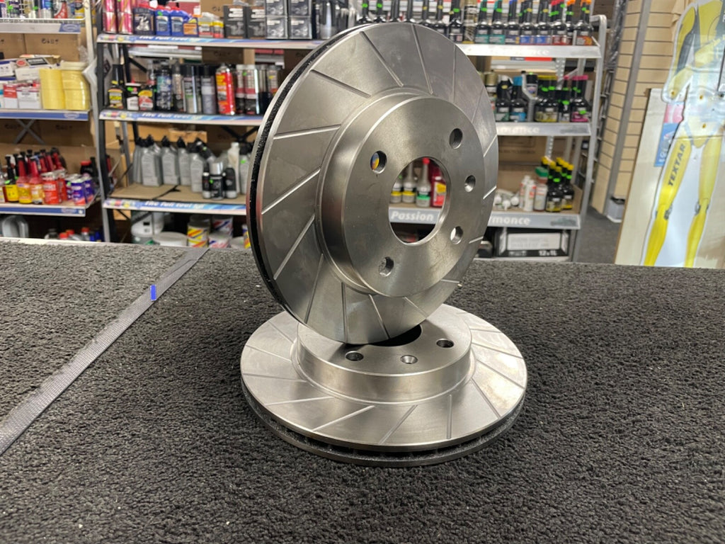 FIT FOR NISSAN KUBISTAR CLIO 238MM VENTED GROOVED DISCS