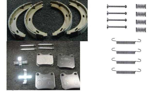 VAUXHALL VECTRA B OMEGA CARLTON CALIBRA REAR HANDBRAKE SHOES BRAKE PAD FITTINGS 