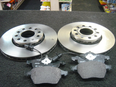 AUDI A4 B6 1.9 TDI 130 2001-2005 FRONT BRAKE DISC DISCS AND PADS SET NEW