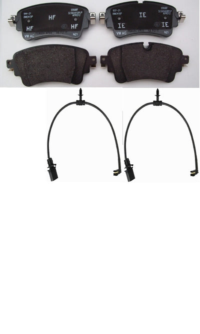 AUDI A4 A5 A6 A7 Q5 Q8 TOUAREG REAR BRAKE PADS GENUINE + SENSORS 8W0 698451BC