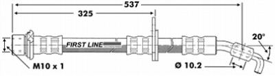 FOR TOYOTA CARINA E BRAKE HOSE FRONT 1.6 .18 2.0 1992-1997