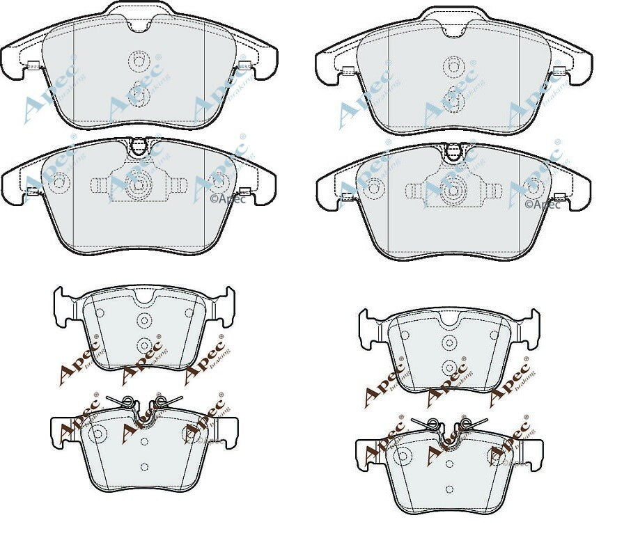 FOR JAGUAR XE 2.0 FRONT REAR DRILLED GROOVED BRAKE DISCS PADS 316+300 