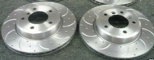 BMW F20 116 DRILLED GROOVED DISCS 284MM FRONT  BRAKE DISCS 