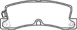 FOR TOYOTA CELICA 1.8SR BRAKE PADS REAR   MINTEX