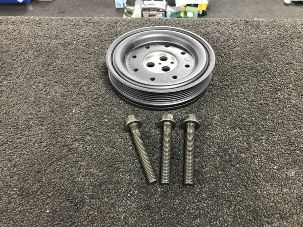 FOR FORD MONDEO MK3 2.0TDDI TDCI CRANKSHAFT PULLEY WITH 3 BOLTS 