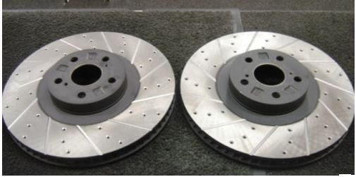 FOR TOYOTA CELICA GT4 ST205 BRAKE DISCS FRONT CROSS DRILLED GROOVED