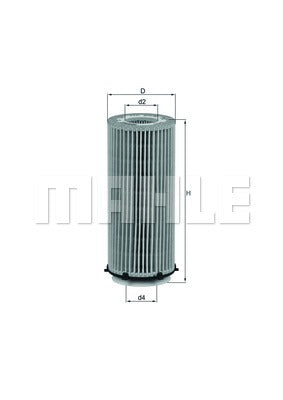 MAHLE OX 560D OIL FILTER 