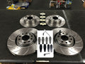 FOR VW PHAETON V6 TDI 4MOTION SWB CROSS DRILLED BRAKE DISC BRAKE PAD