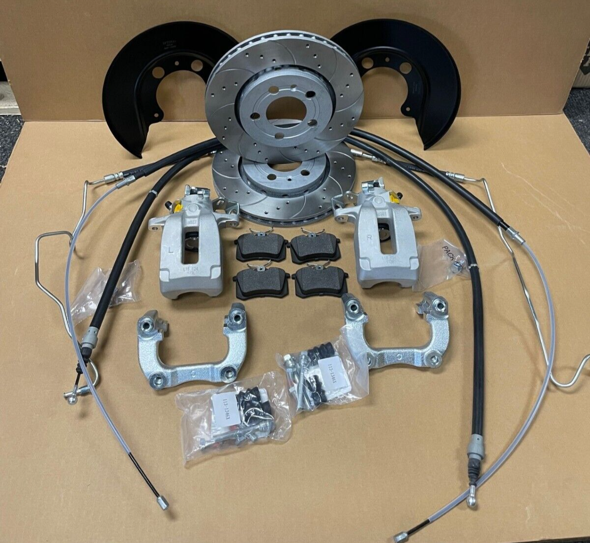 POLO 9N 6R FABIA 6Y 6J  IBIZA 5L 6J REAR BRAKE DRUM VENTED DISC CONVERSION 256M