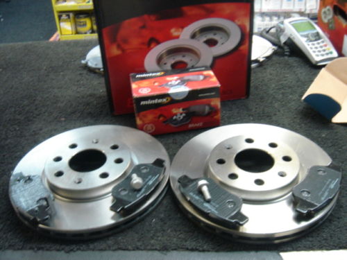 VAUXHALL CORSA D CDTI  2006 ON FRONT BRAKE DISC BRAKE PADS MINTEX