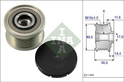 BMW  ALTERNATOR CLUTCH AUXILIARY BELT PULLEY