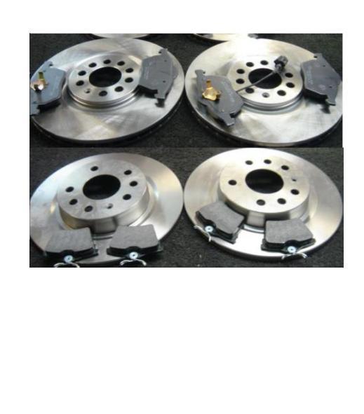 AUDI A4 1.9 TDI 2001-2005 FRONT REAR BRAKE DISCS BRAKE PADS 