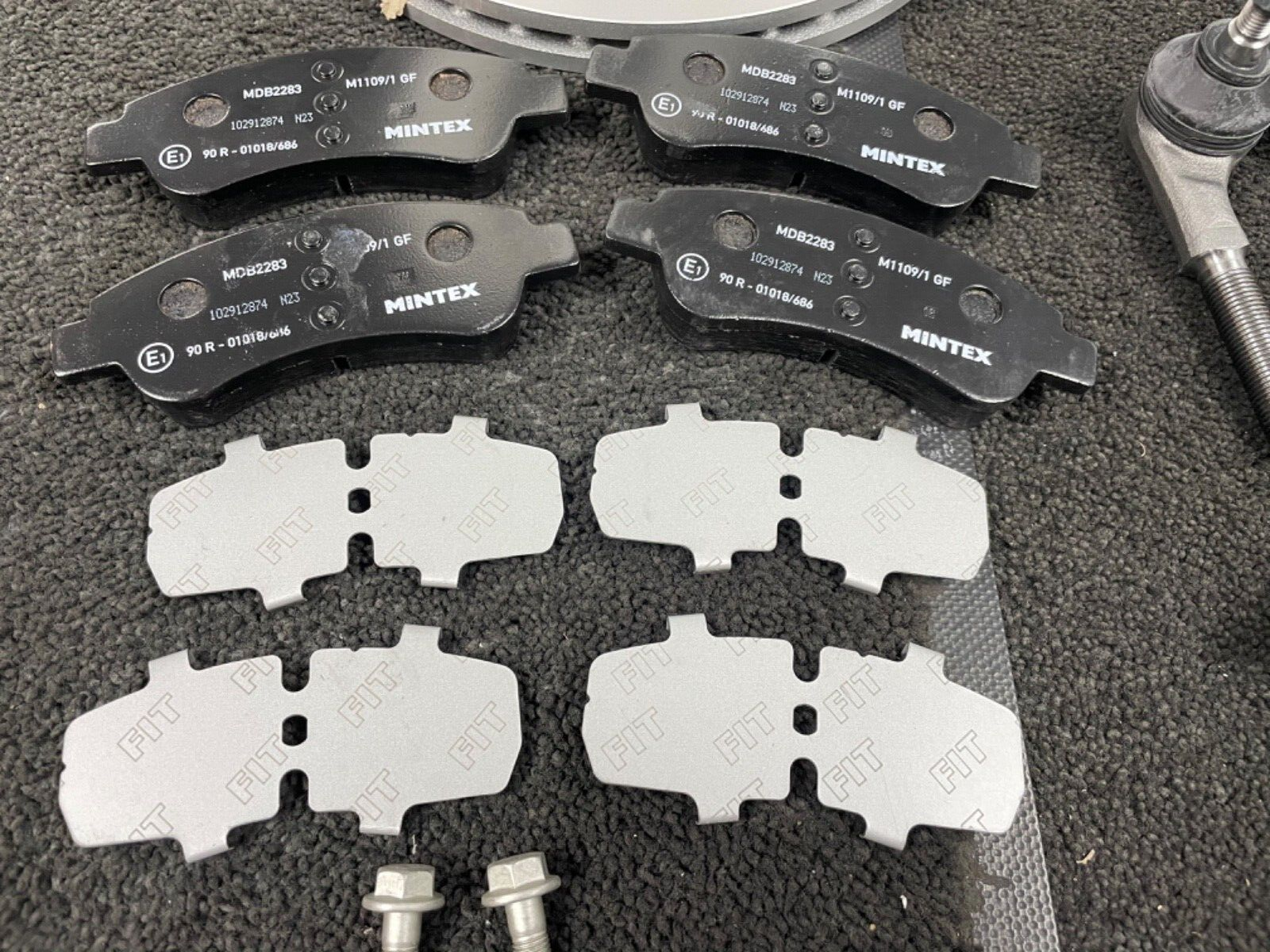 PEUGEOT 206CC 1.6 MINTEX FRONT REAR BRAKE DISC PADS TIE ROD TRACK ROD ENDS GAITR