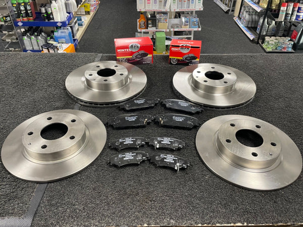 FOR MAZDA 3 SKYACTIVE D CX3 SPORT NAV MK3 FL BN FRONT REAR BRAKE DISC MINTEX PAD