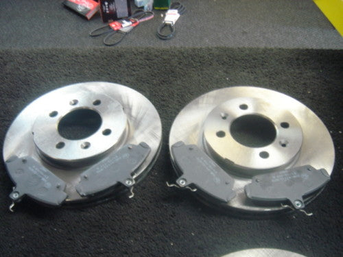 ROVER MGF MGT-F BRAKE DISCS BRAKE PADS FRONT SET NEW 240mm 
