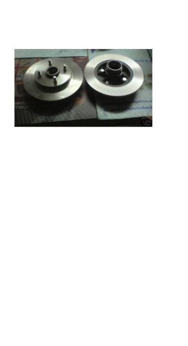 FOR TOYOTA STARLET  EP82 TURBO BRAKE DISCS REAR NON ABS