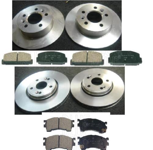 MAZDA PREMACY FRONT REAR BRAKE DISCS & BRAKE PADS 