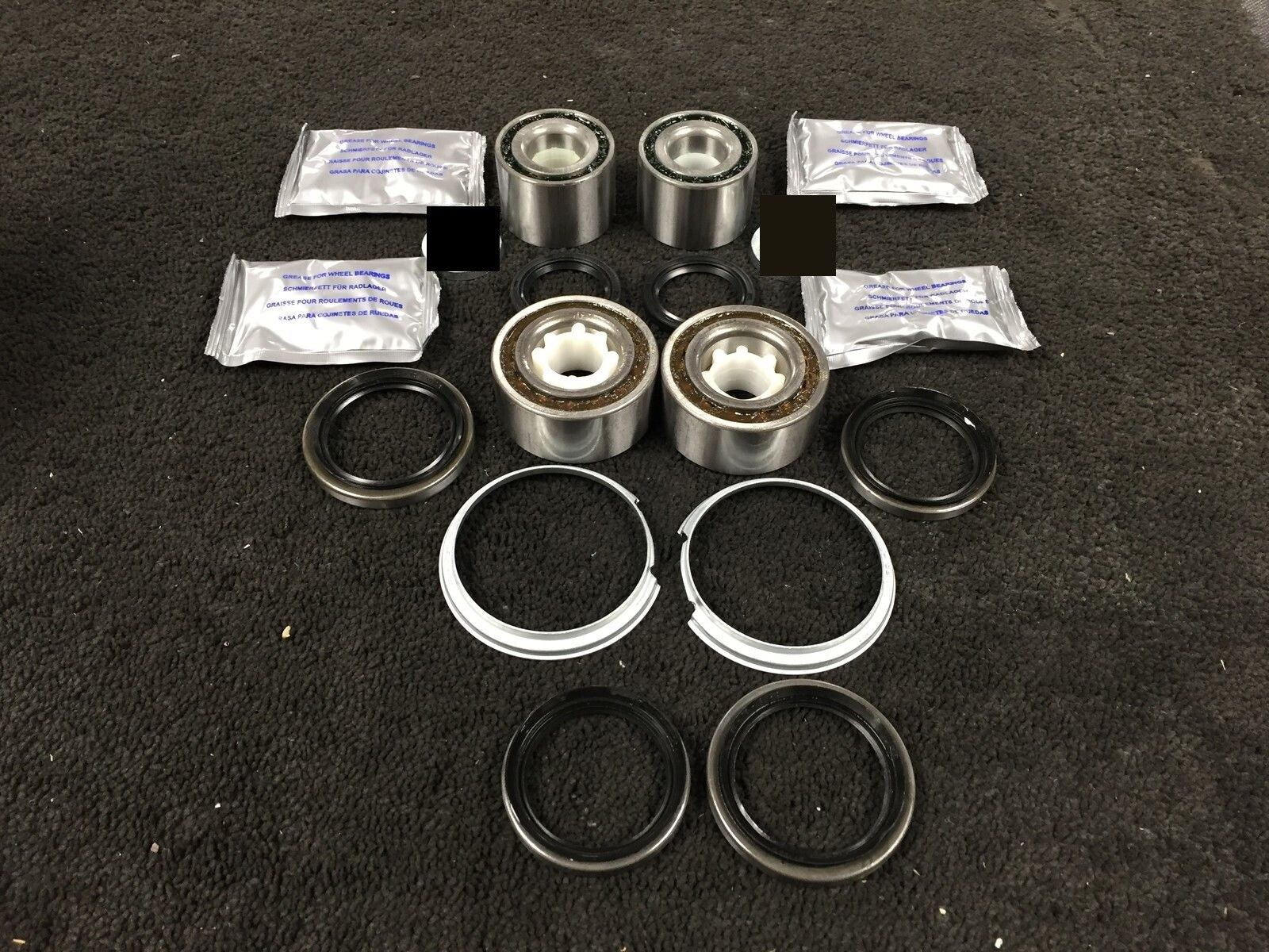 FOR MR2 MK1 1.6 1984-1990 WHEEL BEARING KIT 2 FRONT BEARING 2 REAR BEARING