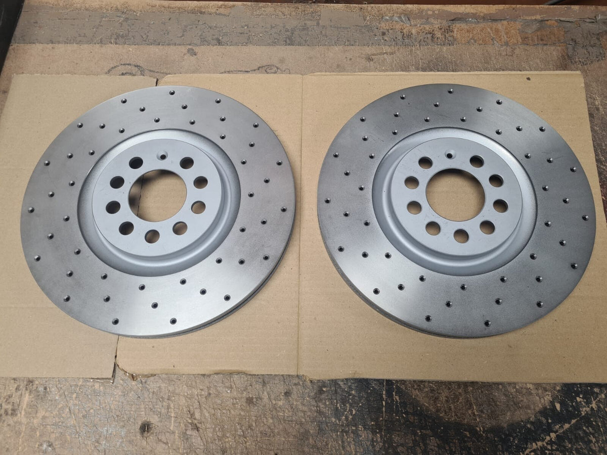 SEAT IBIZA Mk 6L1 1.8 T Cupra R FRONT DRILLED BRAKE DISCS 312MM x25MM 100PCD