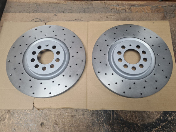 SEAT IBIZA Mk 6L1 1.8 T Cupra R FRONT DRILLED BRAKE DISCS 312MM x25MM 100PCD