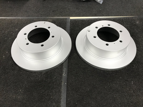 FOR MITSUBISHI SHOGUN PAJERO SPORT EQUIPE 2.5TD 2001-08 2 REAR BRAKE DISCS  NEW