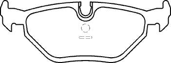 BMW  Z3 1.8 1.9 2.0 2.8  E36 BRAKE PADS REAR NEW  