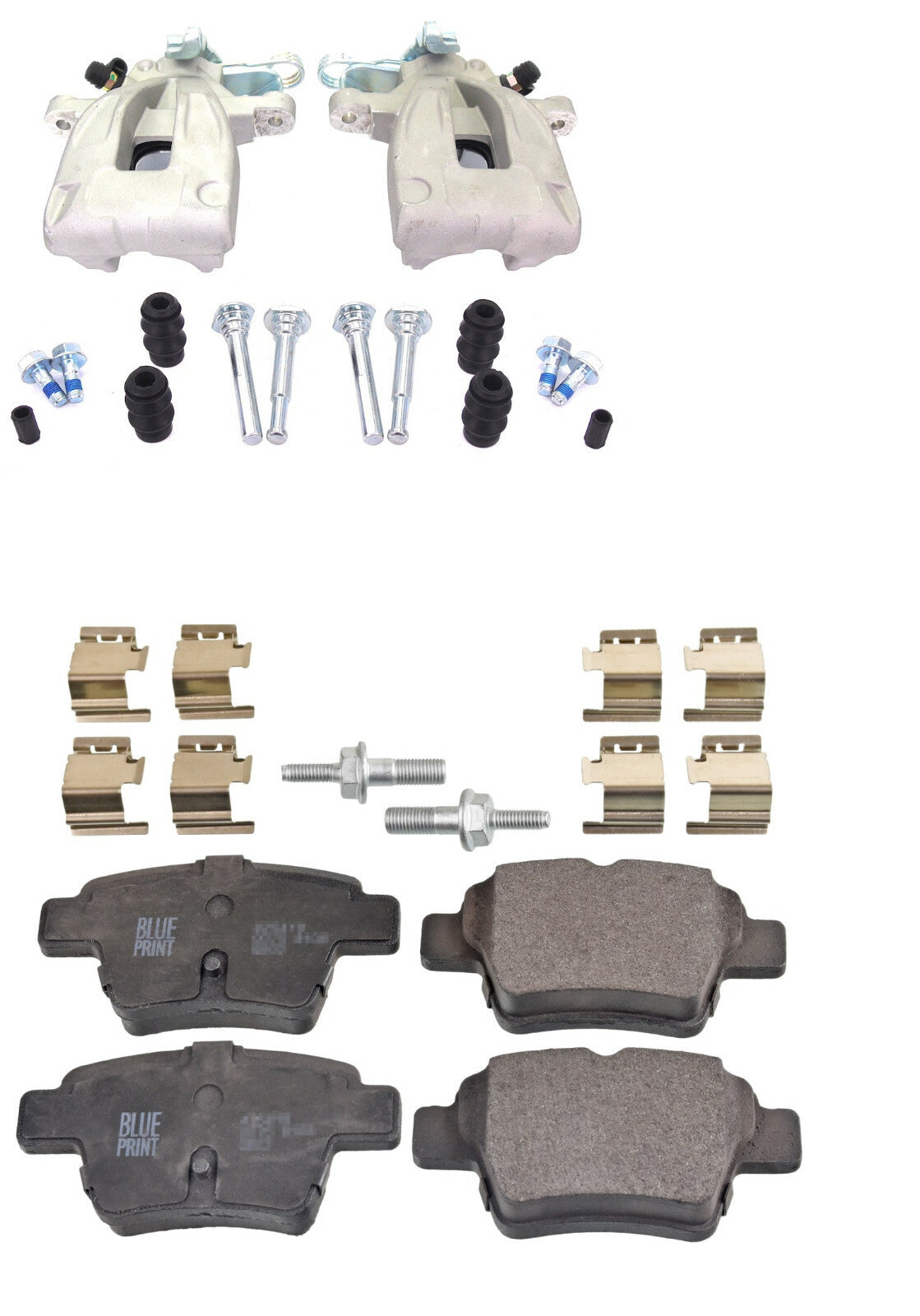 REAR BRAKE PADS BRAKE CALIPER PAIR SLIDER KIT PEUGEOT 207 1.4 1.6 HDI GTI THP