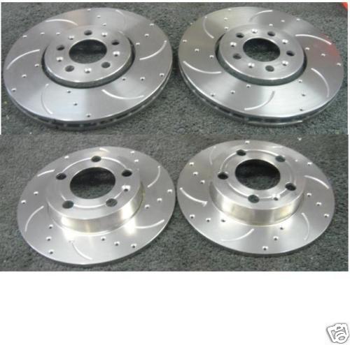 VW GOLF MK4 2.0 1.8GTi TURBO 1.9GTTDi  BRAKE DISC FRONT REAR DRILLED GROOVED